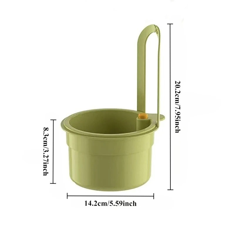 2 IN 1 Kitchen Sink Strainer Stopper One-click Opening Hanging